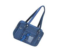 Itabag Borsa da donna bella borsa a tracolla trasparente casual con allacciatura a tracolla stile giapponese borsa per pin display bella itabag con finestra trasparente casual tracolla allacciatura a