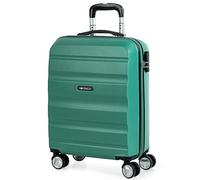 ITACA - Bagaglio A Mano Rigido Leggero Bagaglio A Mano 55X40X20 con 4 Ruote Silenziose Trolley Cabina Viaggio Aereo Ergonomico Durevole. Compatibile Ryanair, Acquamarina