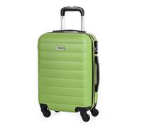 ITACA - Bagaglio A Mano Rigido Leggero Bagaglio A Mano 55X40X20 con 4 Ruote Silenziose Trolley Cabina Viaggio Aereo Ergonomico Durevole. Compatibile Ryanair, Pistacchio