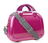 ITACA - Beauty case da viaggio - Beauty case rigido da donna - In materiale leggero e resistente. Astuccio trucco donna rigido giovanile., Fucsia