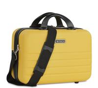 ITACA - Beauty Case da Viaggio per Donna e Uomo in ABS - Valigia Rigida con Maniglia Superiore e Tracolla Regolabile - Elegante e Marca ITACA, Giallo