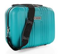 ITACA - Beauty Case da Viaggio Donna e Uomo Abs - Valigia Portare a Mano Beauty Case Rigido con Maniglia Superiore e Tracolla Regolabile - Elegante Beauty Case Donna da Viaggio Marca di, Verde menta