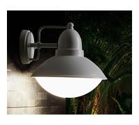 ITACA LAMPADA DA PARETE STILE VINTAGE IP44 IN ALLUMINIO BIANCO O CORTEN DI SOVIL