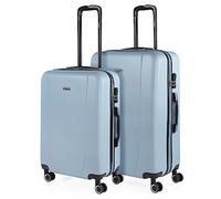 ITACA - Set valigie - Set Valigie Rigide Offerte. Valigia Grande Rigida, Valigia Media Rigida e Bagaglio a Mano. Set di Valigie con Lucchetto Combinazione TSA, Blu chiaro
