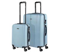 ITACA - Set valigie - Set Valigie Rigide Offerte. Valigia Grande Rigida, Valigia Media Rigida e Bagaglio a Mano. Set di Valigie con Lucchetto Combinazione TSA, Blu chiaro