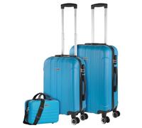 ITACA - Set valigie - Set Valigie Rigide Offerte. Valigia Grande Rigida, Valigia Media Rigida e Bagaglio a Mano. Set di Valigie con Lucchetto Combinazione TSA, Turchese