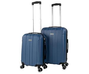 ITACA - Set valigie - Set Valigie Rigide Offerte. Valigia Grande Rigida, Valigia Media Rigida e Bagaglio a Mano. Set di Valigie con Lucchetto Combinazione TSA, Cowboy blu