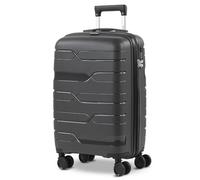 ITACA - Valigia 55x40x20 Trolley Bagaglio a Mano. Valigie e Trolley per i Tuoi Viaggi in Cabina. Trolley Bagaglio a Mano 760350, Grigio scuro