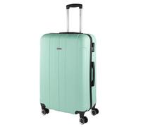 ITACA - Valigia 23Kg da stiva capiente Valigia rigida XL con ruote silenziose Trolley Grande Rigido leggero ideale per viaggi lunghi con Lucchetto a combinazione, Menta