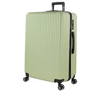 ITACA - Valigia 23Kg da stiva capiente Valigia rigida XL con ruote silenziose Trolley Grande Rigido leggero ideale per viaggi lunghi con, Pistacchio