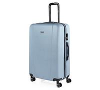 ITACA - Valigia Grande Rigida Viaggio Rigide. Trolley Grande con 4 RuoteDoppie Girevoli. Materiale ABS Valigia Rigida Grande Resistente e Leggero TSA, Blu chiaro