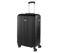 ITACA - Valigia Grande Rigida Viaggio Rigide. Trolley Grande con 4 RuoteDoppie Girevoli. Materiale ABS Valigia Rigida Grande Resistente e Leggero TSA, Nero
