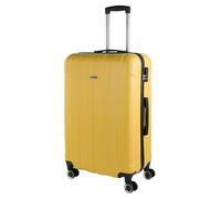 ITACA - Valigia Grande Rigida Viaggio Rigide. Trolley Grande con 4 RuoteDoppie Girevoli. Materiale ABS Valigia Rigida Grande Resistente e Leggero TSA, Giallo
