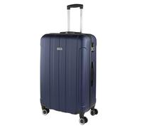 ITACA - Valigia 23Kg da stiva capiente Valigia rigida XL con ruote silenziose Trolley Grande Rigido leggero ideale per viaggi lunghi con Lucchetto a combinazione, Marino