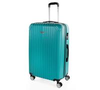 ITACA - Valigia Grande Rigida Viaggio Rigide. Trolley Grande con 4 RuoteDoppie Girevoli. Materiale ABS Valigia Rigida Grande Resistente e Leggero TSA, Verde menta
