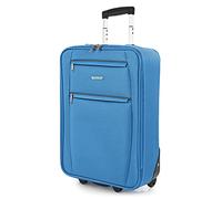 ITACA - Valigia 55x40x20 Trolley Bagaglio a Mano. Valigie per i Tuoi Viaggi in Cabina. Trolley Bagaglio a Mano. Materiale EVA Polyester Resistente e Super Leggero, Cowboy blu