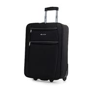 ITACA - Valigia 55x40x20 Trolley Bagaglio a Mano. Valigie e Trolley per i Tuoi Viaggi in Cabina. Trolley Bagaglio a Mano. Materiale EVA Polyester Resistente e Super Leggero, Nero