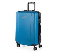 ITACA - Valigia Media da Viaggio Rigide. Trolley Medio con 4 Ruote. Materiale ABS Valigia Media Rigida in Offerta Resistente e Super Leggero - Valigia 20 kg Lucchetto TSA, Blu/antracite