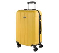 ITACA - Valigia Media da Viaggio Rigide. Trolley Medio con 4 Ruote. Materiale ABS Valigia Media Rigida in Offerta Resistente e Super Leggero - Valigia 20 kg Lucchetto TSA, Giallo