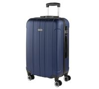 ITACA - Valigia Da Stiva Rigida - Trolley Grande Con Ruote, Valigia 23kg Per Viaggi, Trolley Da Stiva Resistente. Lucchetto a Combinazione, Marino