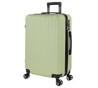ITACA - Valigia Da Stiva Rigida - Trolley Grande Con Ruote, Valigia 23kg Per Viaggi, Trolley Da Stiva Resistente. Lucchetto a Combinazione, Pistacchio