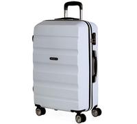 ITACA - Valigia Media da Viaggio Rigide. Trolley Medio con 4 Ruote. Materiale ABS Valigia Media Rigida in Offerta Resistente e Super Leggero - Valigia 20 kg Lucchetto TSA, Bianco