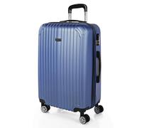 ITACA - Valigia Da Stiva Rigida Valigia Espandibile - Trolley Grande Con Ruote, Valigia 23kg Per Viaggi, Trolley Da Stiva Resistente. Lucchetto a Combinazione, Blu zaffiro