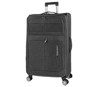 ITACA - Valigia Grande di Viaggio Morbido. Allungabile Trolley Grande con 4 Ruote. Materiale Polyester EVA Valigia Trolley Resistente e Super Leggero - Robusta 78 cm Valigie Trolley TSA, Grigio