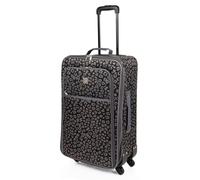 ITACA - Valigia Media da Viaggio Morbido. Allungabile Trolley Medio con 4 Ruote. Trolley Resistente e Super Leggero - Robusta Valigie Trolley in Chiusura a Combinazione, Grigio