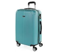 ITACA - Valigia Media da Viaggio Rigide. Trolley Medio con 4 Ruote. Materiale ABS Valigia Media Rigida in Offerta Resistente e Super Leggero - Valigia 20 kg Lucchetto TSA, Verde menta