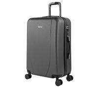 ITACA Valigia Media da Viaggio Rigide, Trolley Medio con 4 Ruote, Materiale ABS Valigia Media Rigida in Offerta Resistente e Leggero Tiber, Antracite, M