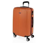 Itaca Valigia rigida Sevron in Arancio 36