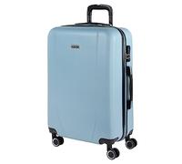 ITACA - Valigia Media da Viaggio Rigide. Trolley Medio con 4 Ruote. Materiale ABS Valigia Media Rigida in Offerta Resistente e Super Leggero - Valigia 20 kg Lucchetto TSA, Blu chiaro