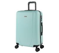 ITACA Valigia Media da Viaggio Rigide, Trolley Medio con 4 Ruote, Materiale ABS Valigia Media Rigida in Offerta Resistente e Leggero Tiber, Verde Menta, M