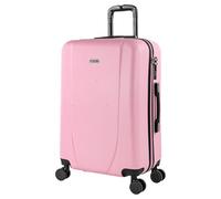 ITACA Valigia Media da Viaggio Rigide, Trolley Medio con 4 Ruote, Materiale ABS Valigia Media Rigida in Offerta Resistente e Leggero Tiber, Rosa, M