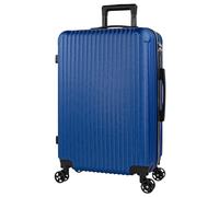 ITACA - Valigia Media da Viaggio Rigide. Trolley Medio con 4 Ruote. Materiale ABS Valigia Media Rigida in Offerta Resistente e Super Leggero - Valigia 20 kg Lucchetto TSA, Blu