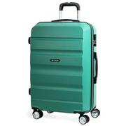 ITACA - Valigia Da Stiva Rigida - Trolley Grande Con Ruote, Valigia 23kg Per Viaggi, Trolley Da Stiva Resistente. Lucchetto a Combinazione, Acquamarina