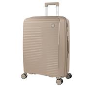 ITACA - Valigia Media da Viaggio Rigide. Trolley Medio con 4 Ruote Materiale PP Valigia Media Rigida in Offerta Resistente e Super Leggero - Robusta Valigia 20 kg TSA, Crema