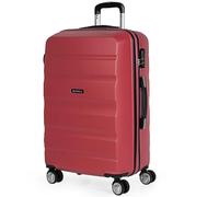Itaca Valigia Trolley ABS, 4 Ruote, Corallo, L 60 cm