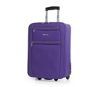 ITACA - Valigia Trolley Bagaglio a Mano 55x40x20. Materiale EVA Polyester Resistente e Super Leggero per i Tuoi Viaggi in Cabina, Viola