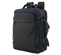 ITACA - Zaino Bagaglio A Mano compatto per viaggi aerei Valigia Bagaglio A Mano leggera e pratica ideale per cabine delle principali compagnie low cost., Blu