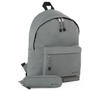 ITACA - Zaino - Zaini. Casual Zainetto Uomo. Zaino Piccolo Uomo - Zaino Scuola Media Comodo e Pratico per L'uso Quotidiano - Tela e finta finta pelle Zaino Scuola 25332, Grigio
