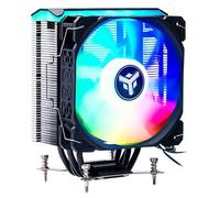 Itek Dissipatore ad aria ICY-4HLA - SKT universale, 180W TDP, 4 HP, ventola 12 cm, Full Black ARGB