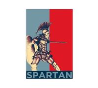 ITADGF Poster su tela con soldato spartano, guerriero di stato, arti marziali, boxe, decorazione per camera da letto, regalo, 30 x 45 cm