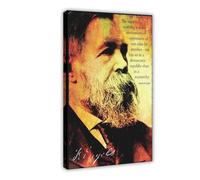 ITADGF Poster su tela con stampa di Friedrich Engels Marxismo comunismo politica filosofia per camera da letto decorazione paesaggio decorazione regalo 40 x 60 cm