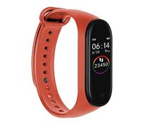 ITAL Braccialetto di attività M4 / Smartband intelligente con schermo touch a colori da 0,96" / gadget sportivo da polso con conteggio passi, calorie, distanza, sonno, cardiofrequenzimetro (rosso)