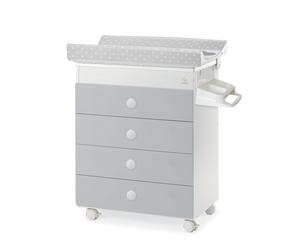 ITALBABY - Bagnetto Giulia con Fasciatoio - Dolci Coccole Grey