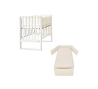 ITALBABY - Lettino Infinito e Corredo Tessile - Bianco Con Tessile Burro
