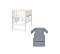 ITALBABY - Lettino Infinito e Corredo Tessile - Bianco Con Tessile Grey