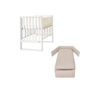 ITALBABY - Lettino Infinito e Corredo Tessile - Bianco Con Tessile Sabbia
